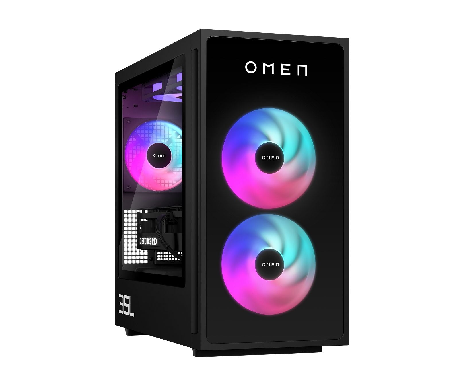 OMEN 35L Gaming Desktop GT16-0285t PC. Windows 11 Home. Intel® Core™ Ultra 9. 64GB RAM. 2TB SSD. NVIDIA® GeForce RTX™ 5080. Black - Image 11